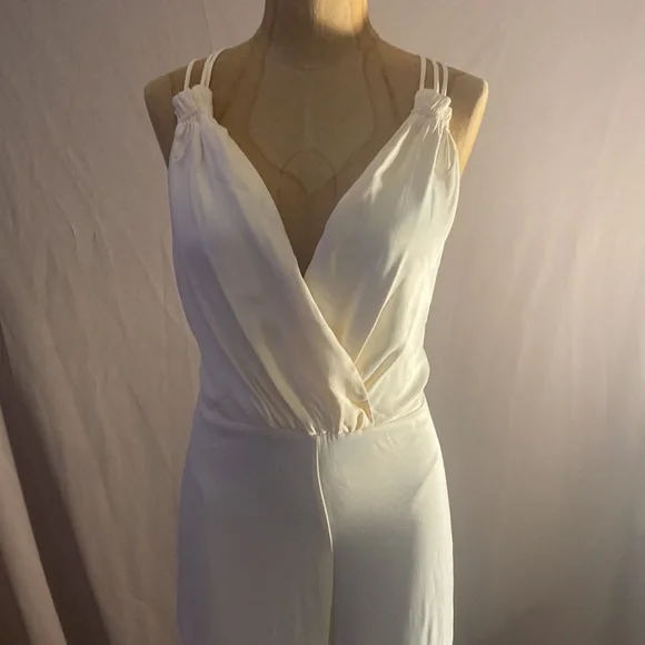 Zara ivory jumpsuit size medium - Picture 8 of 11